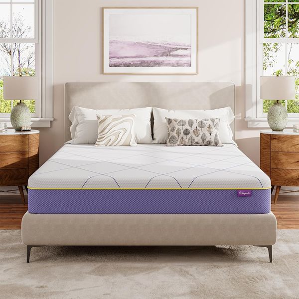 20 cm hohe wendbare Gel-Memory-Schaum-Matratze mit flexibler H3/H4 Haerte und waschbarem Bezug, kompakt verpackt 90 x 200 cm